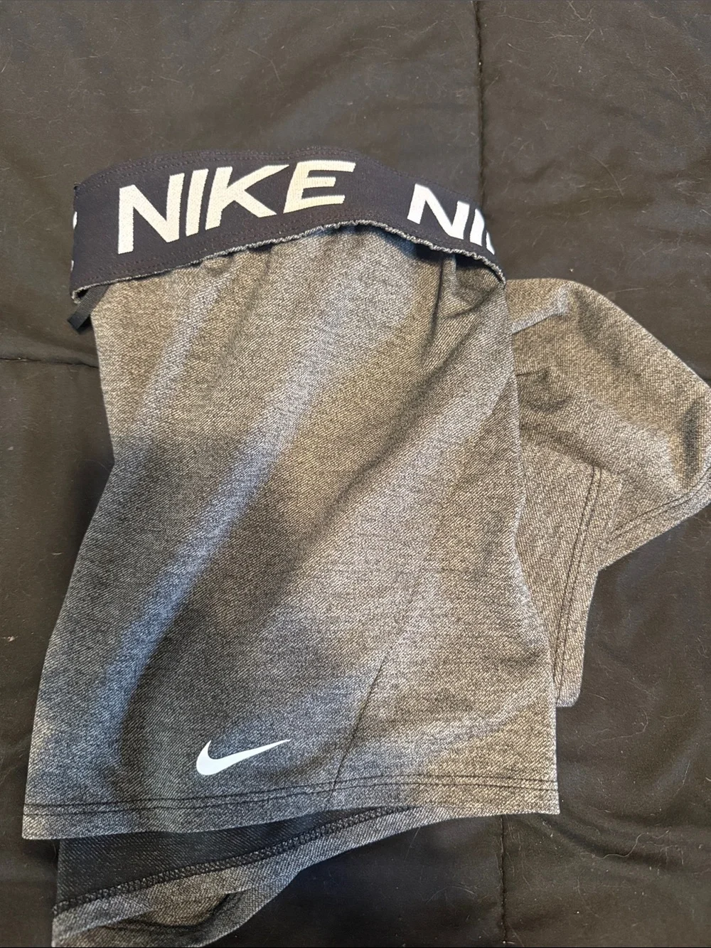 Nike Women's Heather Gray Athletic Running Shorts